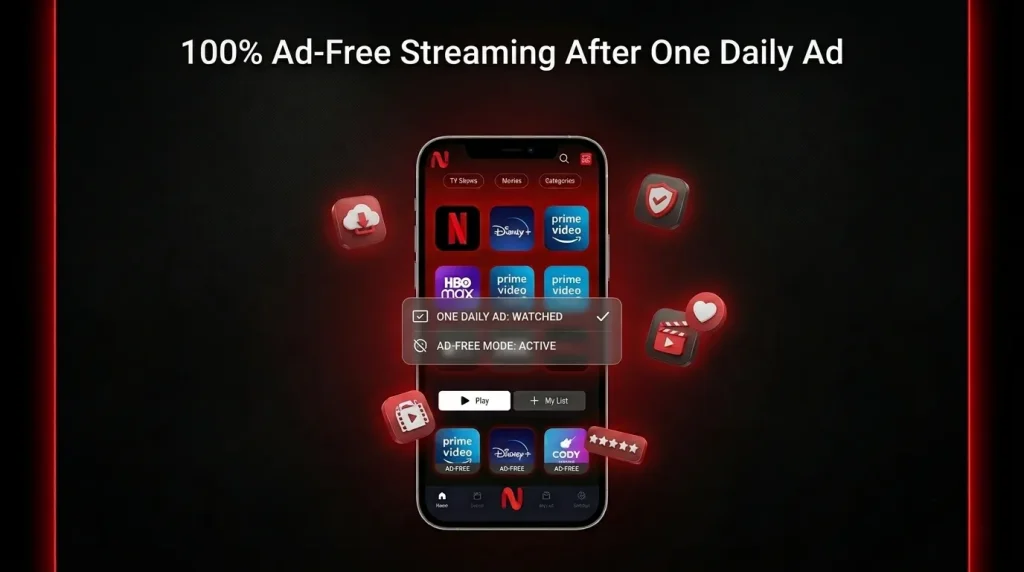 NetMirror APK v6.0 Download for Android Latest Version 2026 2 100% Ad-Free Streaming After One Daily Ads