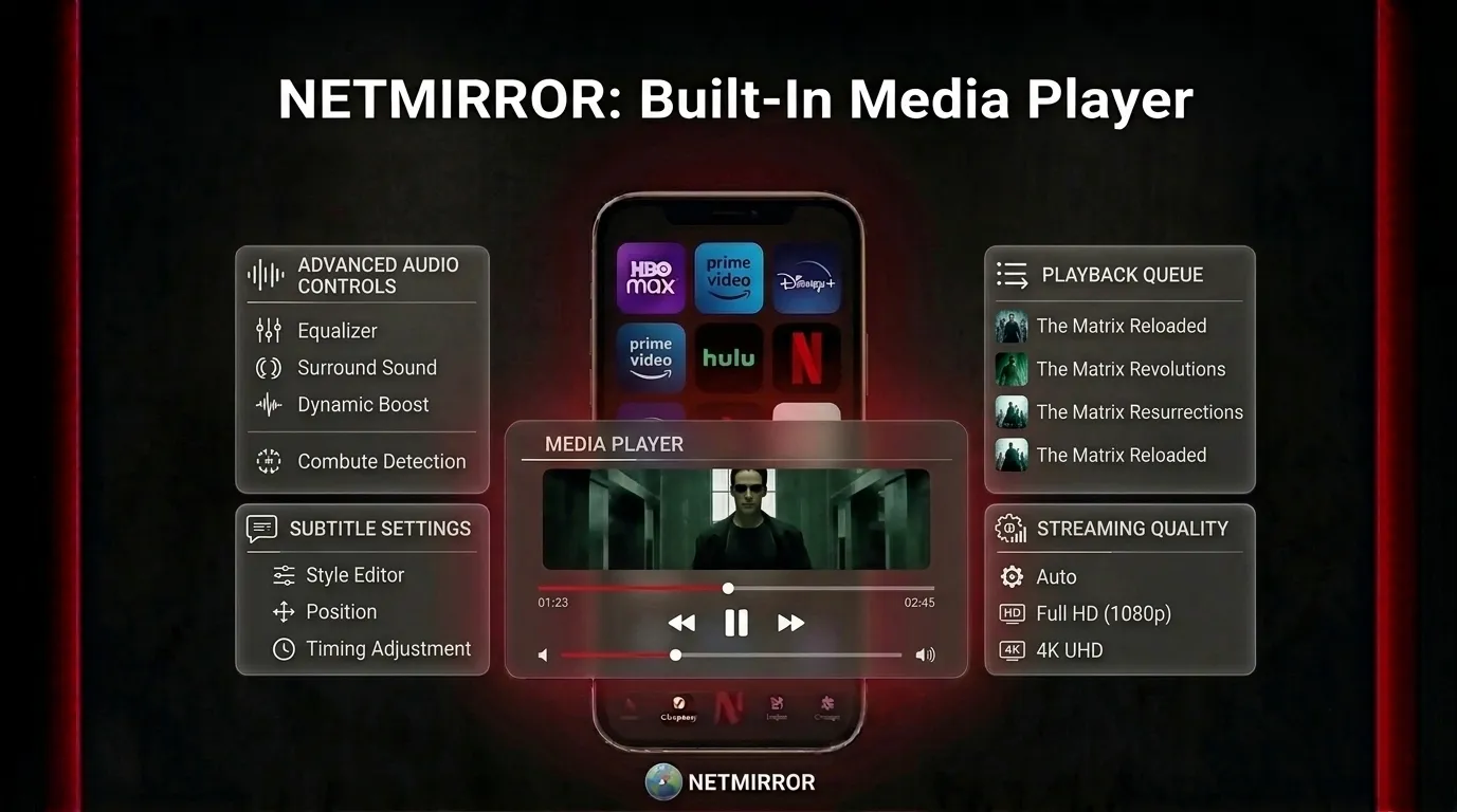 NetMirror APK v6.0 Download for Android Latest Version 2026 10 Built-In Media Player