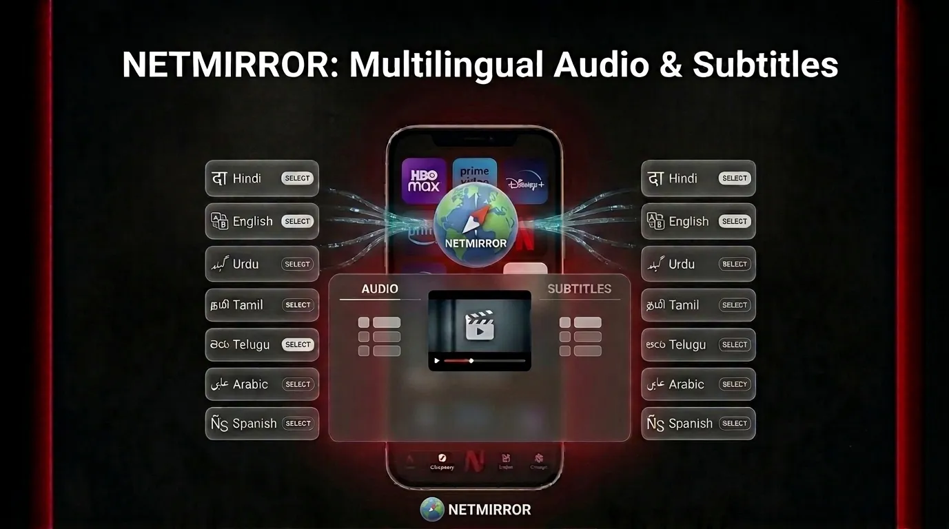 NetMirror APK v6.0 Download for Android Latest Version 2026 9 Multilingual Audio & Subtitles